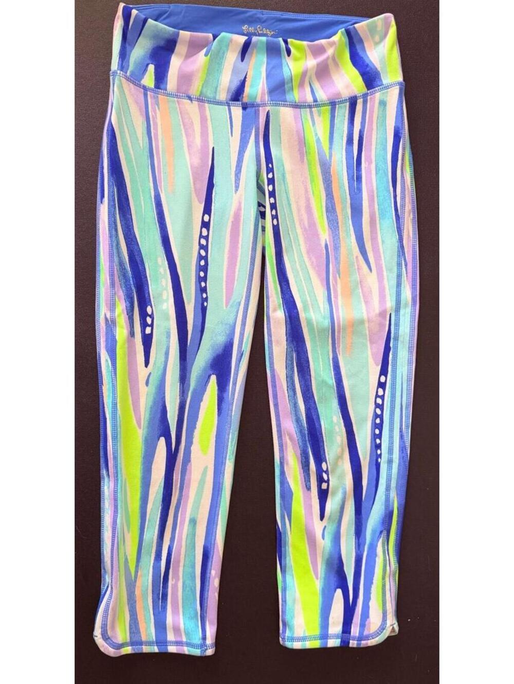 Lilly Pulitzer Luxletic Weekender Crop 24” Leggings "Shore Perfections" Size S